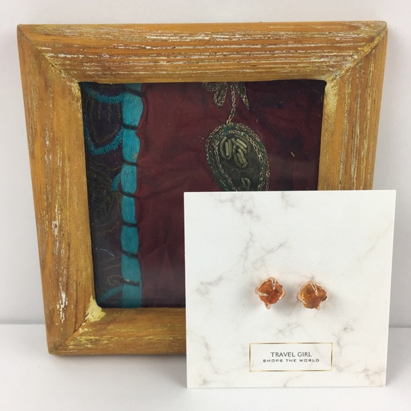 SALE!!! 💙 4 pairs left! Citrine Earrings - Picture 3 of 6